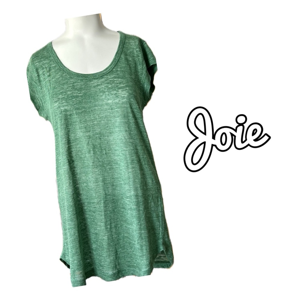 Joie Jungle Green Slub Tee Shirt